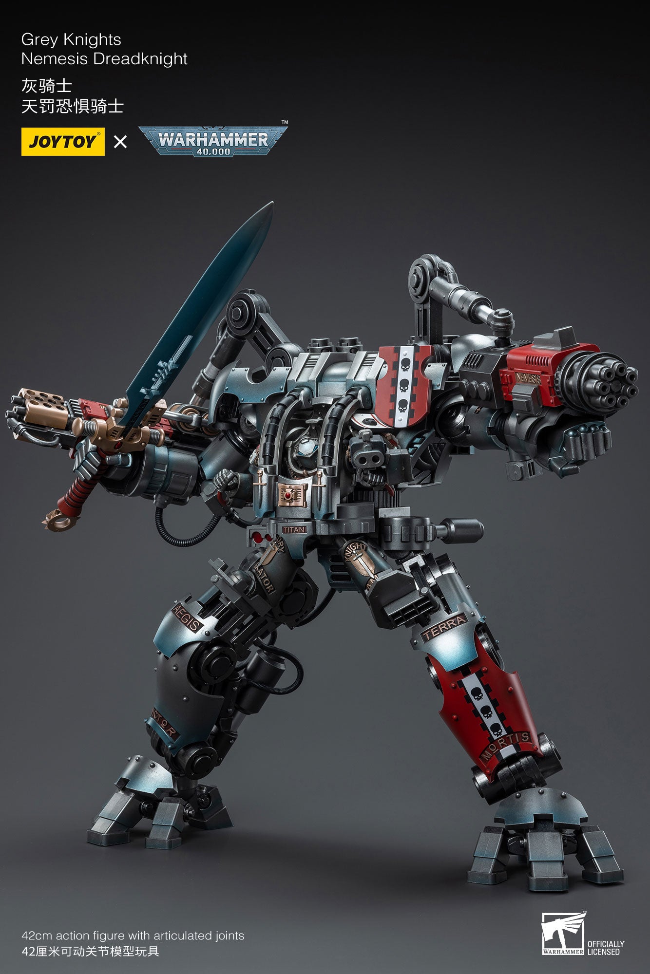 (Pre-Order) Warhammer 40K Grey Knights Nemesis Dreadknight (Including driver figures)
