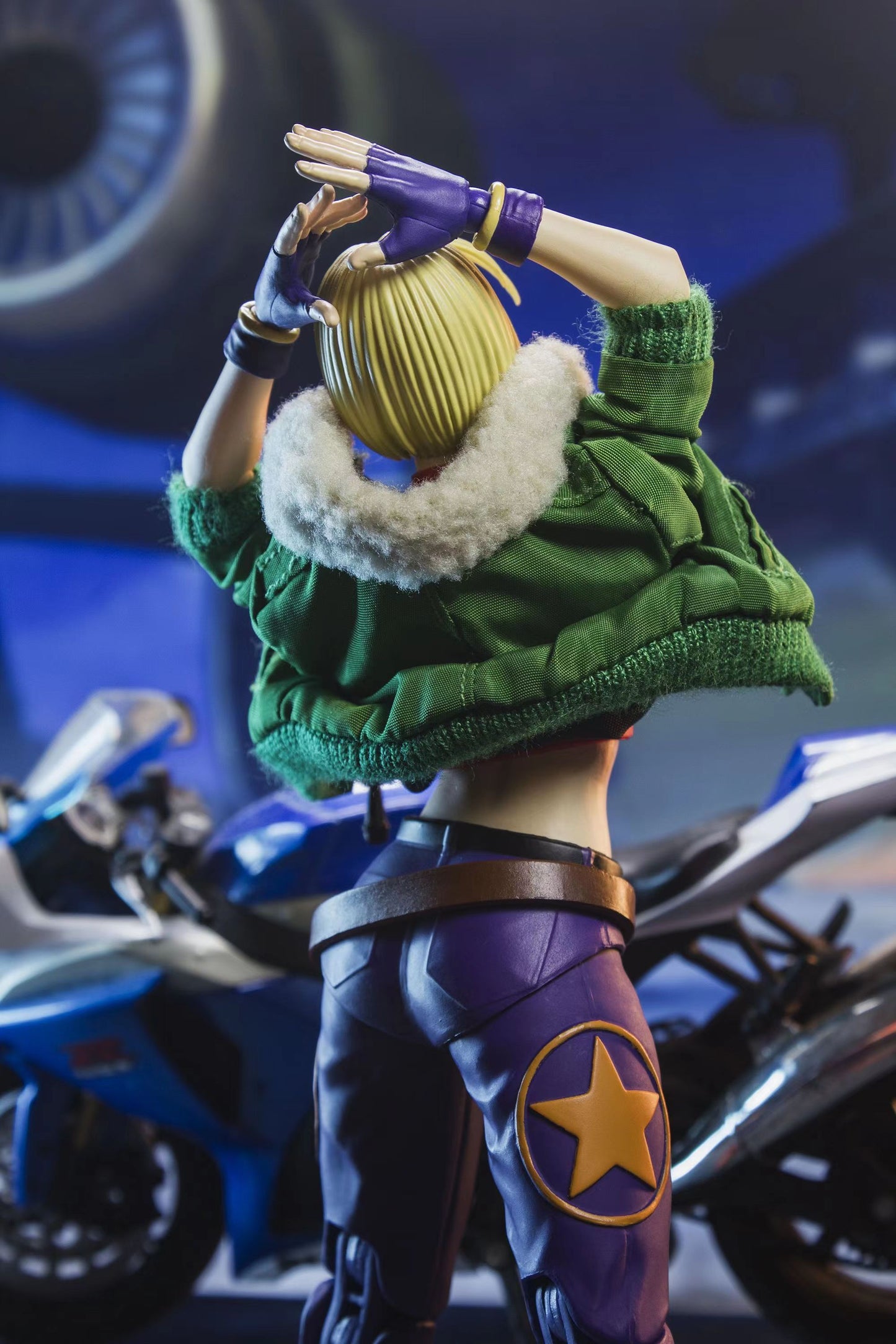 Custom 1/12 Clothing Accessories for Storm Toys Blue Mary coat 1/12