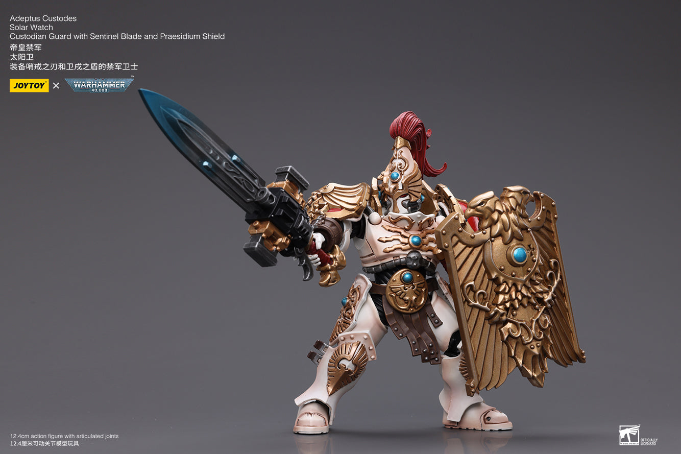 (Pre-Order) Warhammer 40k Adeptus Custodes Solar Watch Custodian Guard with Sentinel Blade and Praesidium Shield