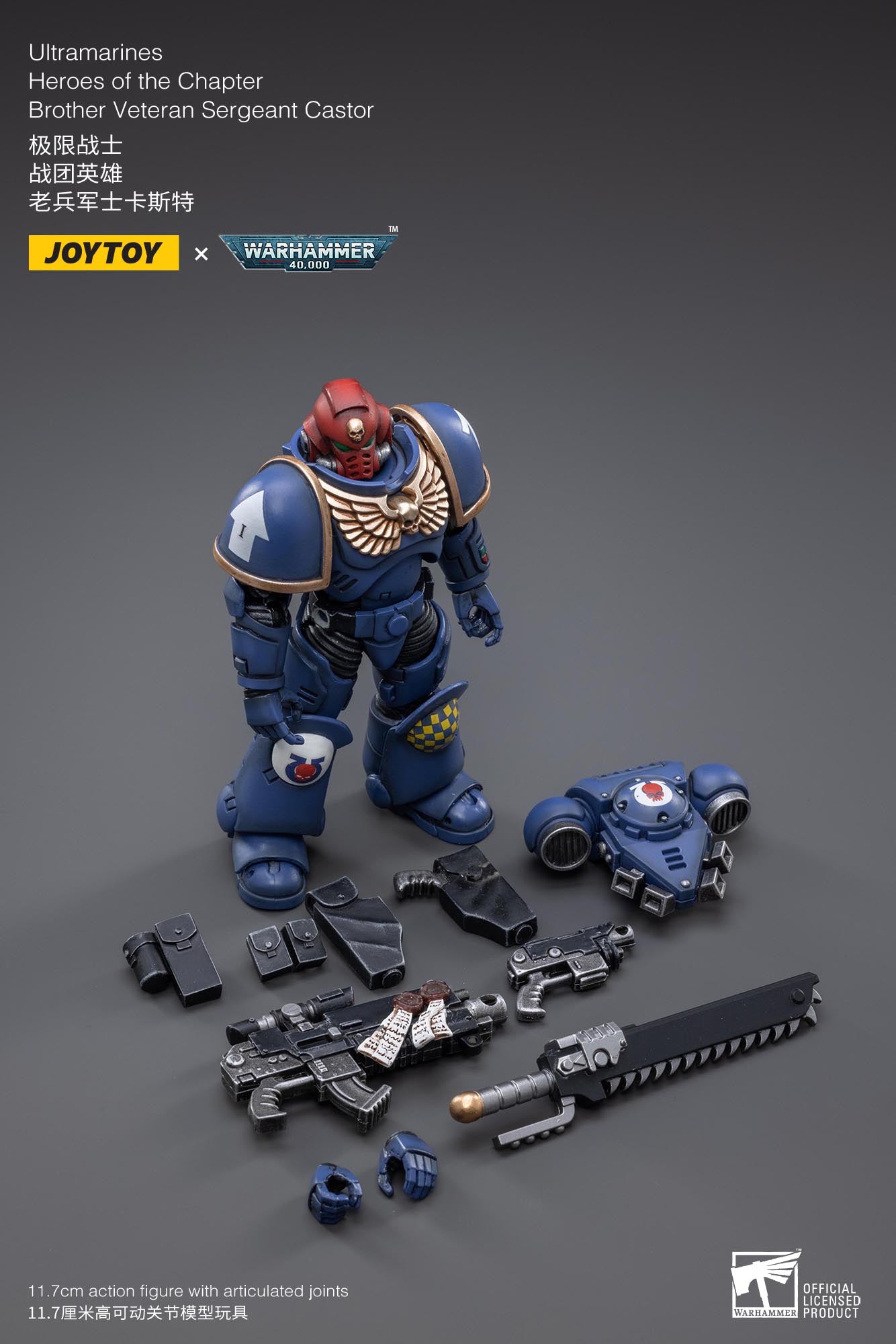 (Pre-Order) Warhammer 40k Ultramarines Heroes of the Chapter Brother Veteran Sergeant Castor - Reissue