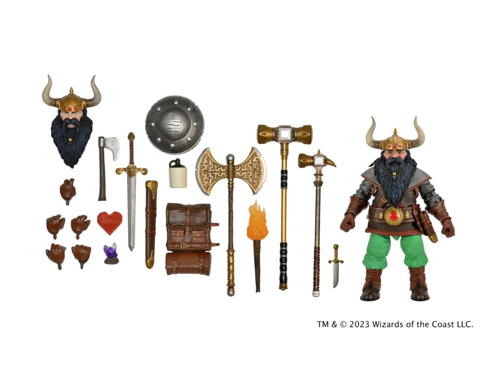 (Pre-Order) Neca Dungeons & Dragons Ultimate Elkhorn the Good Dwarf Fighter Action Figure