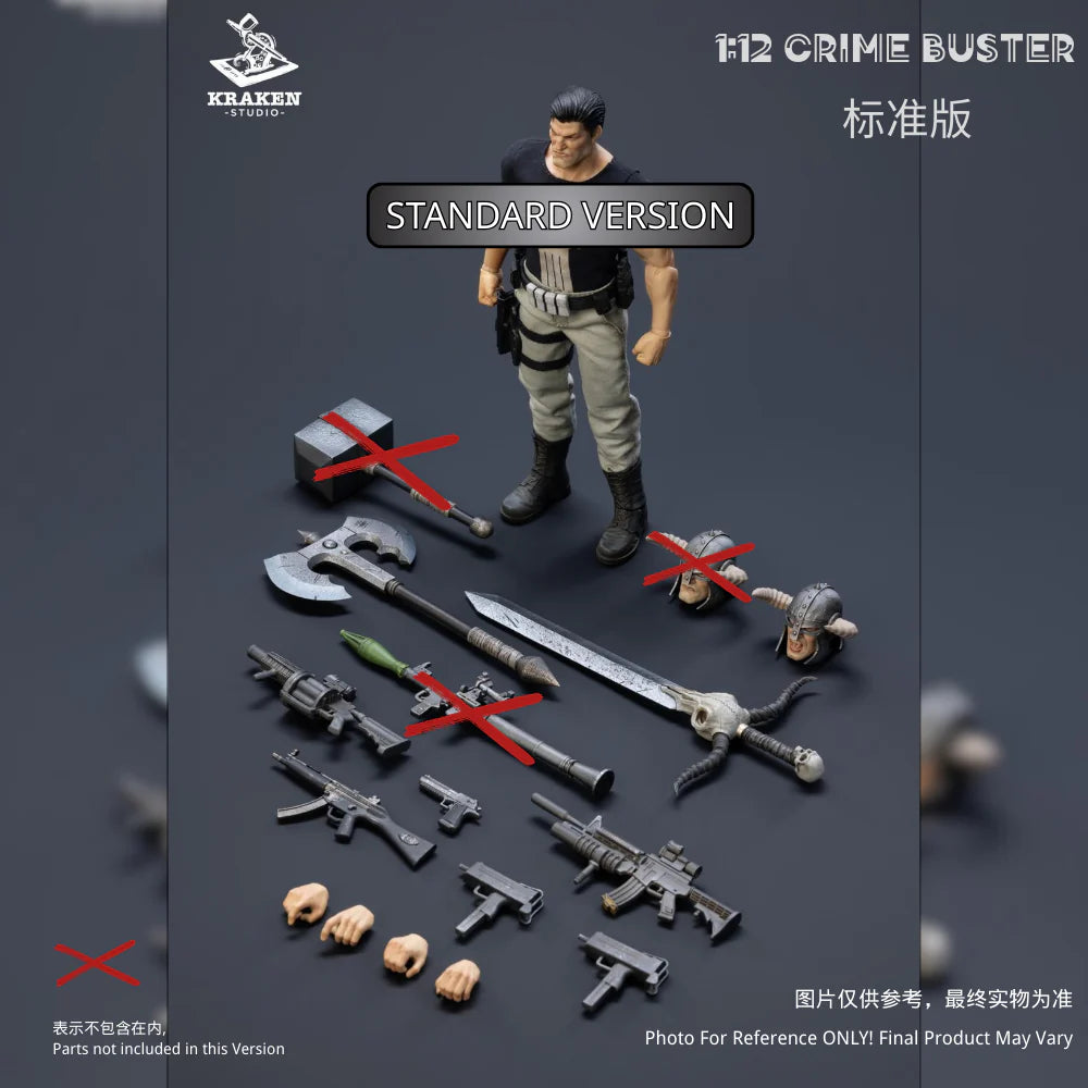 (Pre-Order) Kraken Studio 1/12 Crime buster action figure Standard