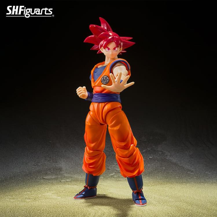 S.H.Figuarts Super Saiyan God Goku (Saiyan God Instilled With the Light of Righteous Hearts) Action Figure (In Stock)