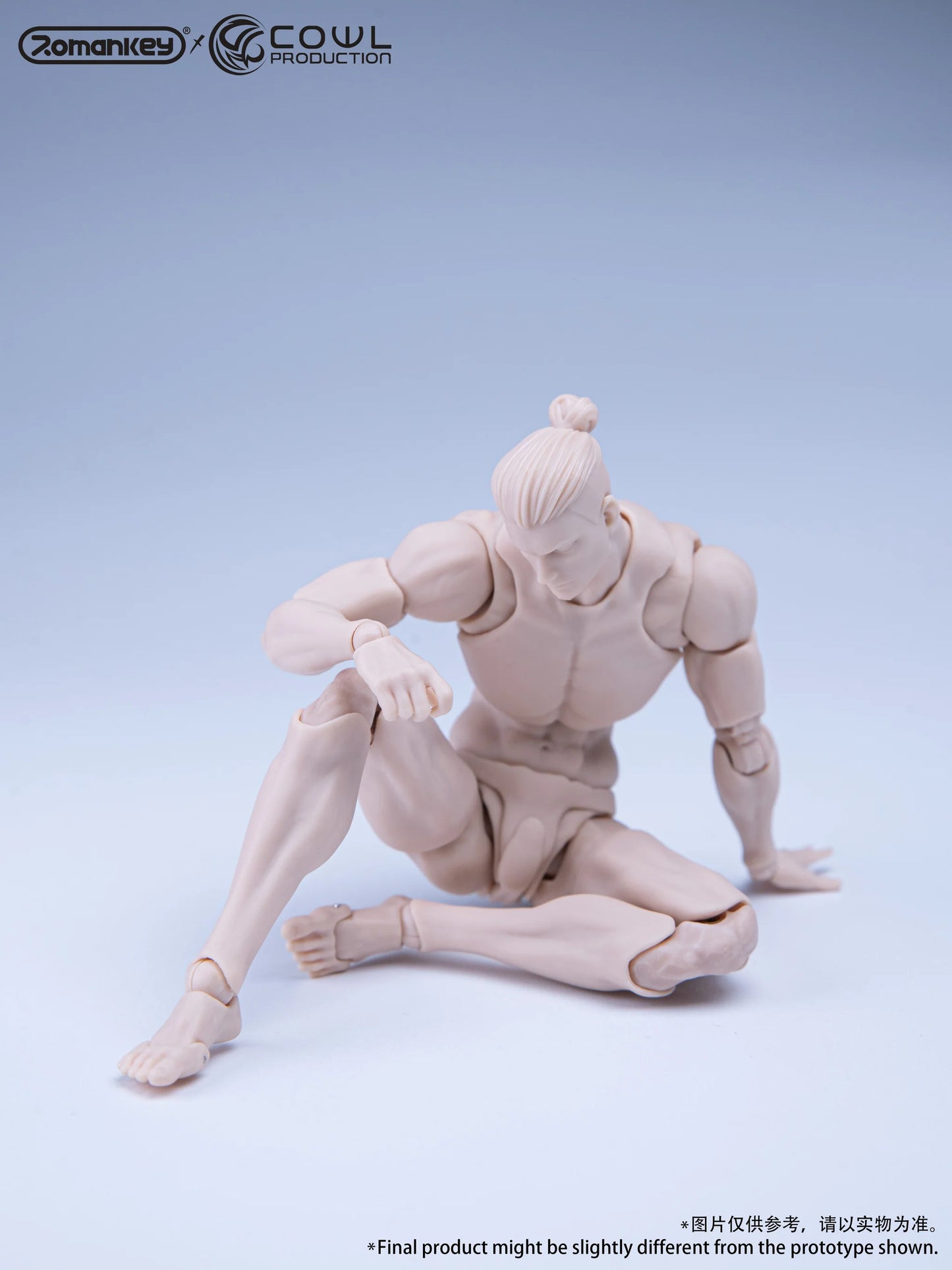 Romankey x COWL 1/12 Super Movable Male Body White, Yellow and Tan (Reissue)