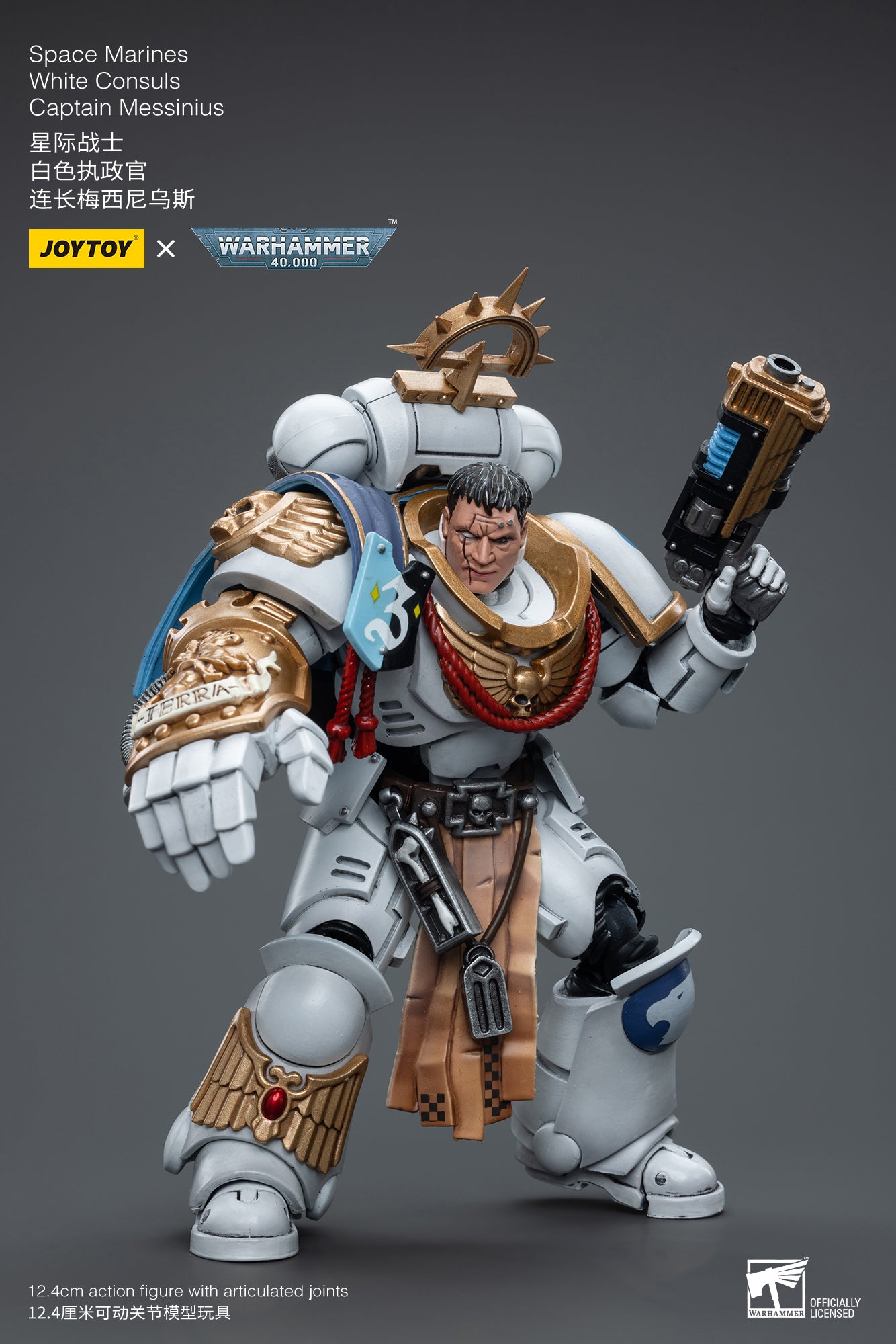 (Pre-Order) Warhammer 40K Space Marines White Consuls Captain Messinius