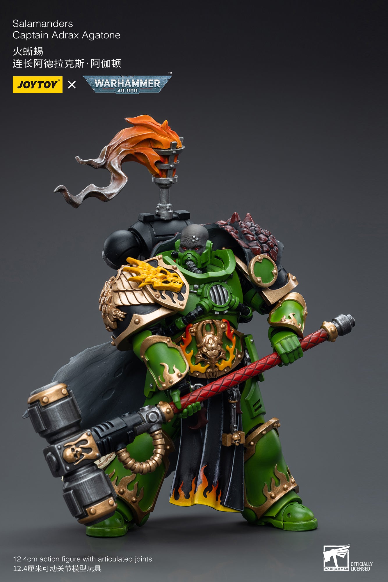 (Pre-Order) Warhammer 40K Salamanders Captain Adrax Agatone