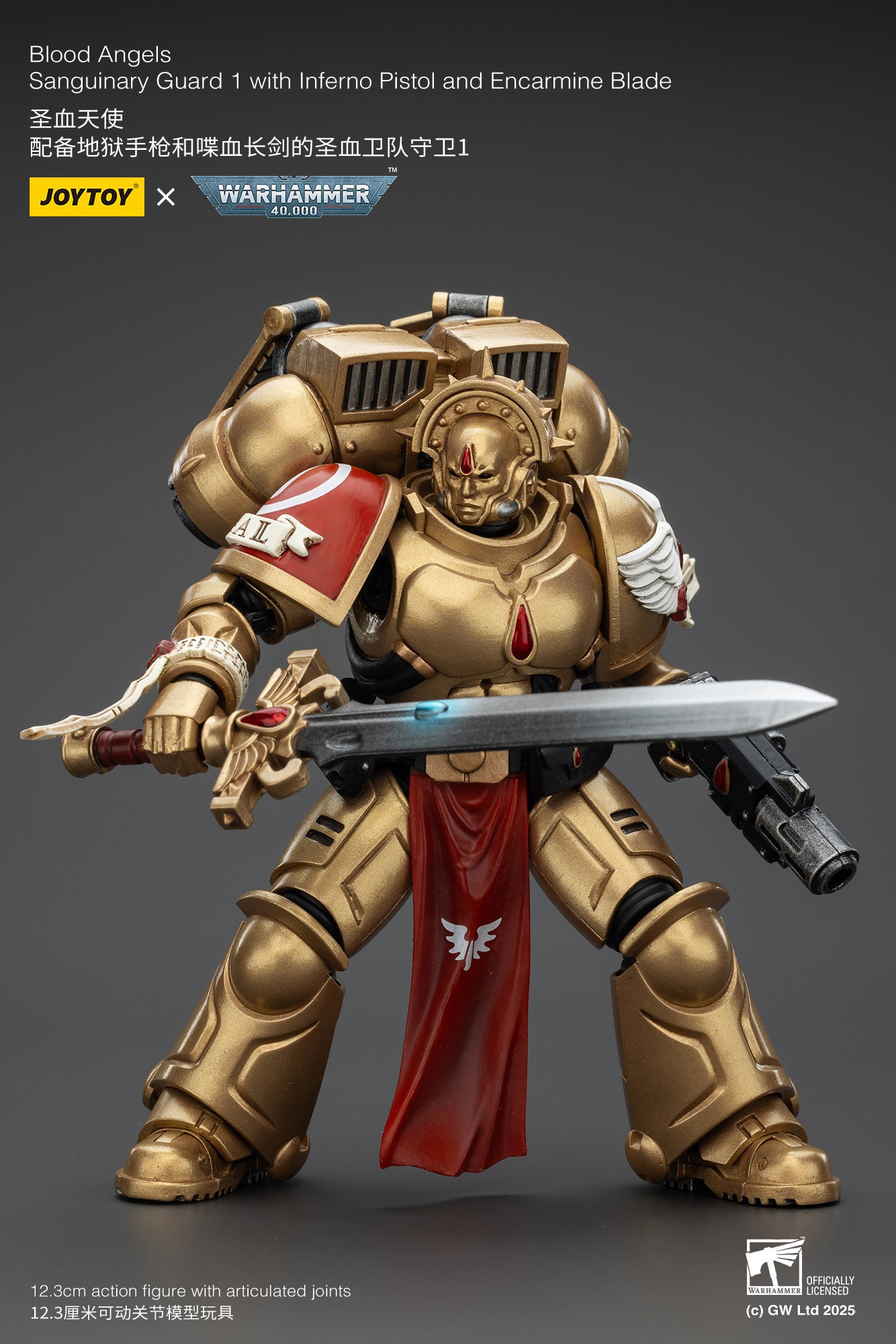 (Pre-Order) Warhammer 40k Blood Angels Sanguinary Guard 1 with Inferno Pistol and Encarmine Blade