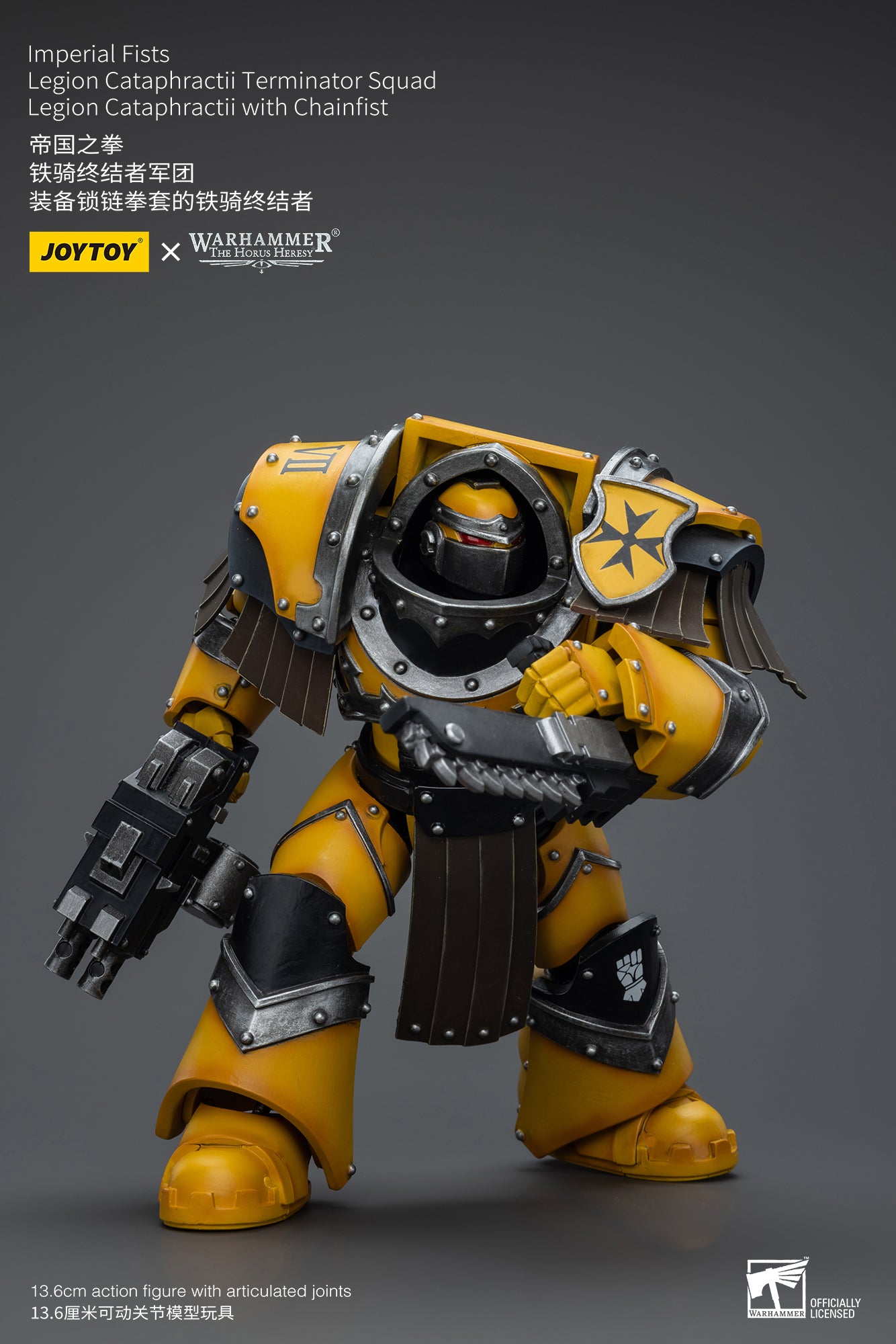 Warhammer The Horus Heresy Imperial Fists Legion Cataphractii Terminator Squad Legion Cataphractii with Chainfist (In Stock)