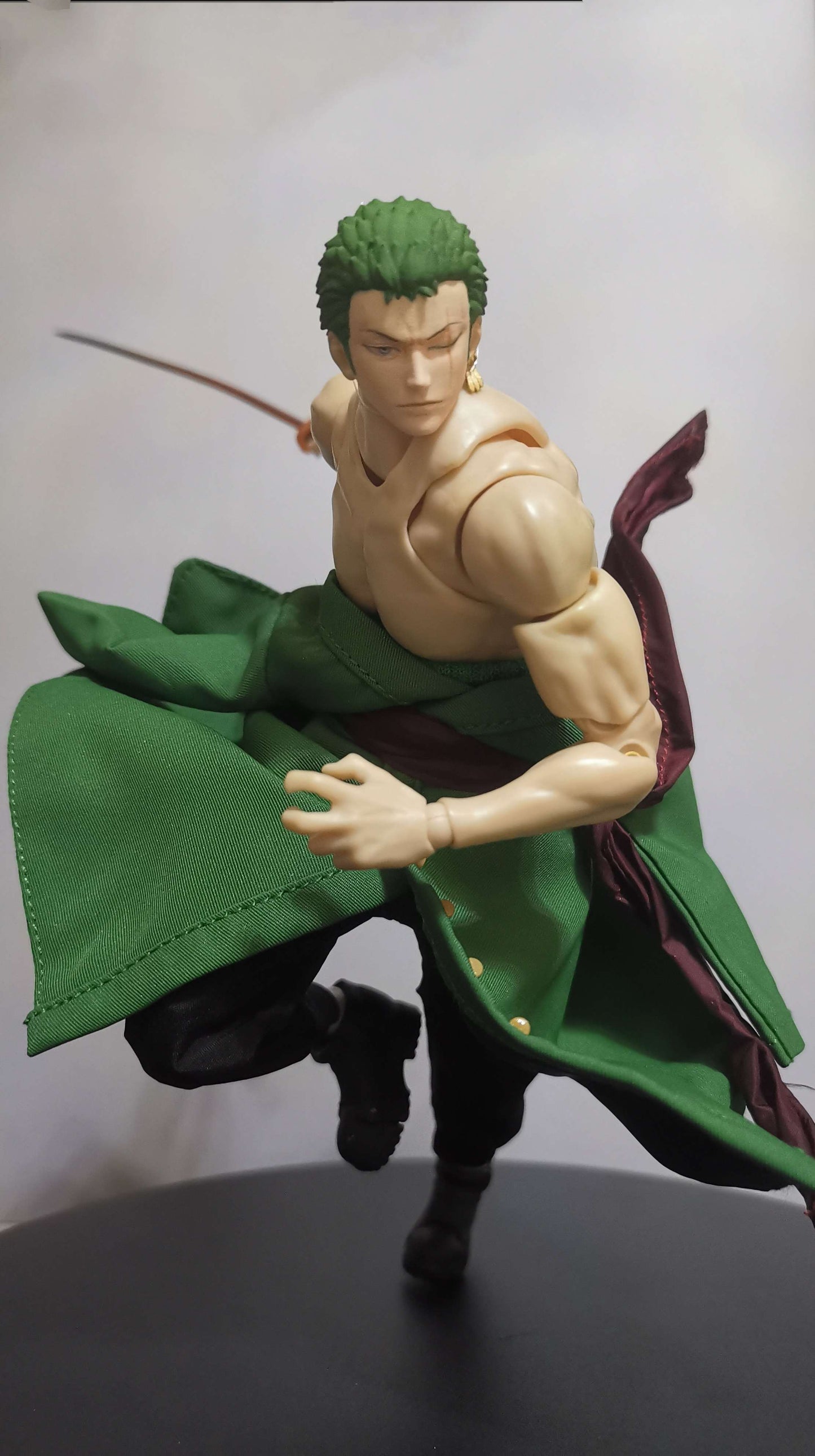 Custom 1/12 Clothing Accessories Zoro cloth for Romankey Body