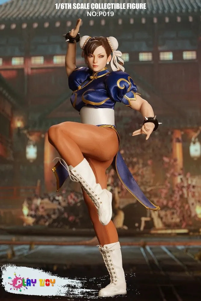 (Pre-Order) PLAY TOY 1/6 Goddess of Fighting P019 Street Fighter Chun-Li Seamless Figure