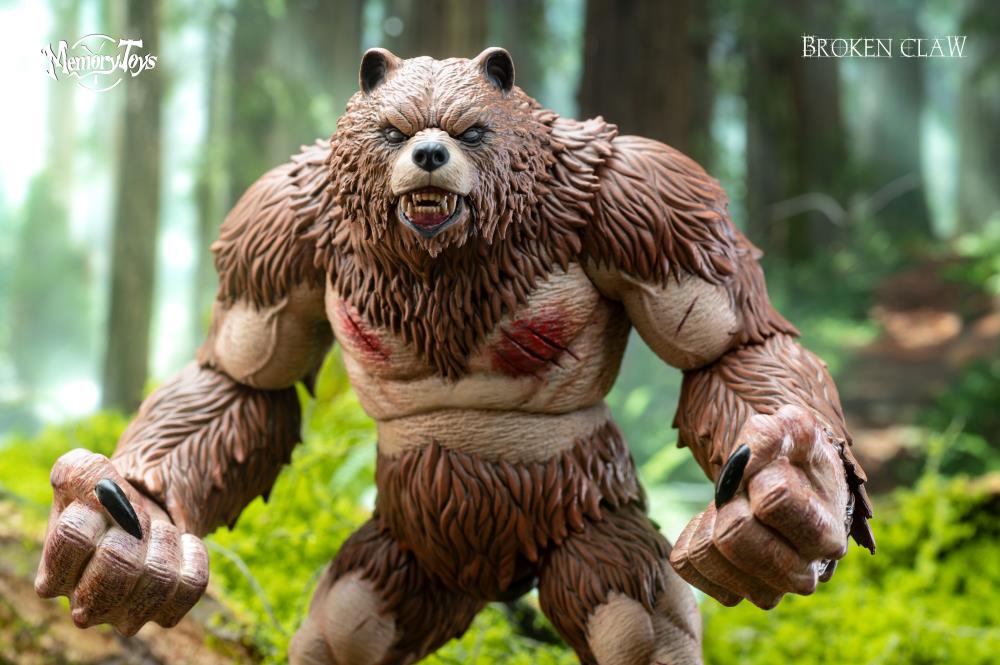 MEMORY TOYS Ancient Warrior Bear Action Figure (With Bonus Armor) (In Stock)