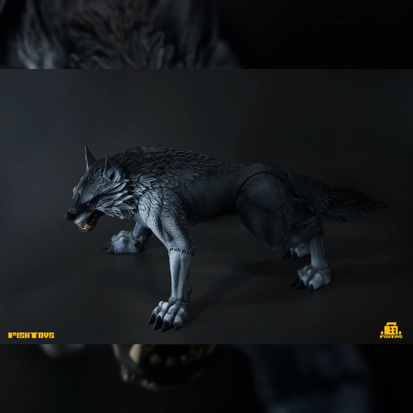 Fish Toys D20 1/12 Unicorn Glory Wolf Mount For 1/12 7in - 9in figures (In Stock)