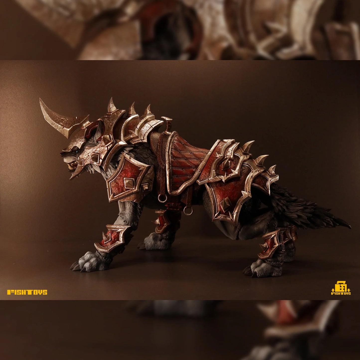 Fish Toys D20 1/12 Unicorn Glory Wolf Mount For 1/12 7in - 9in figures (In Stock)