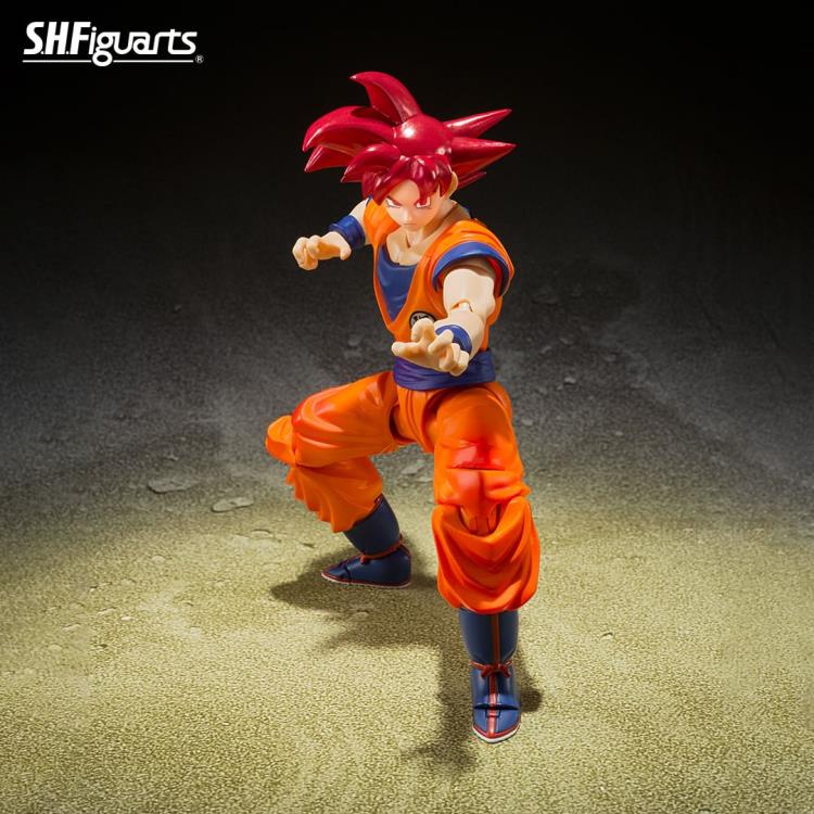 S.H.Figuarts Super Saiyan God Goku (Saiyan God Instilled With the Light of Righteous Hearts) Action Figure (In Stock)