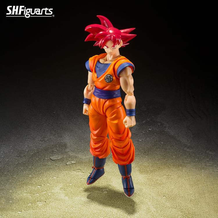S.H.Figuarts Super Saiyan God Goku (Saiyan God Instilled With the Light of Righteous Hearts) Action Figure (In Stock)
