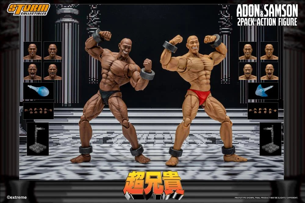 (Pre-Order) Storm Collectibles Chou-Aniki Adon and Samson 1/12 Scale Action Figure Set