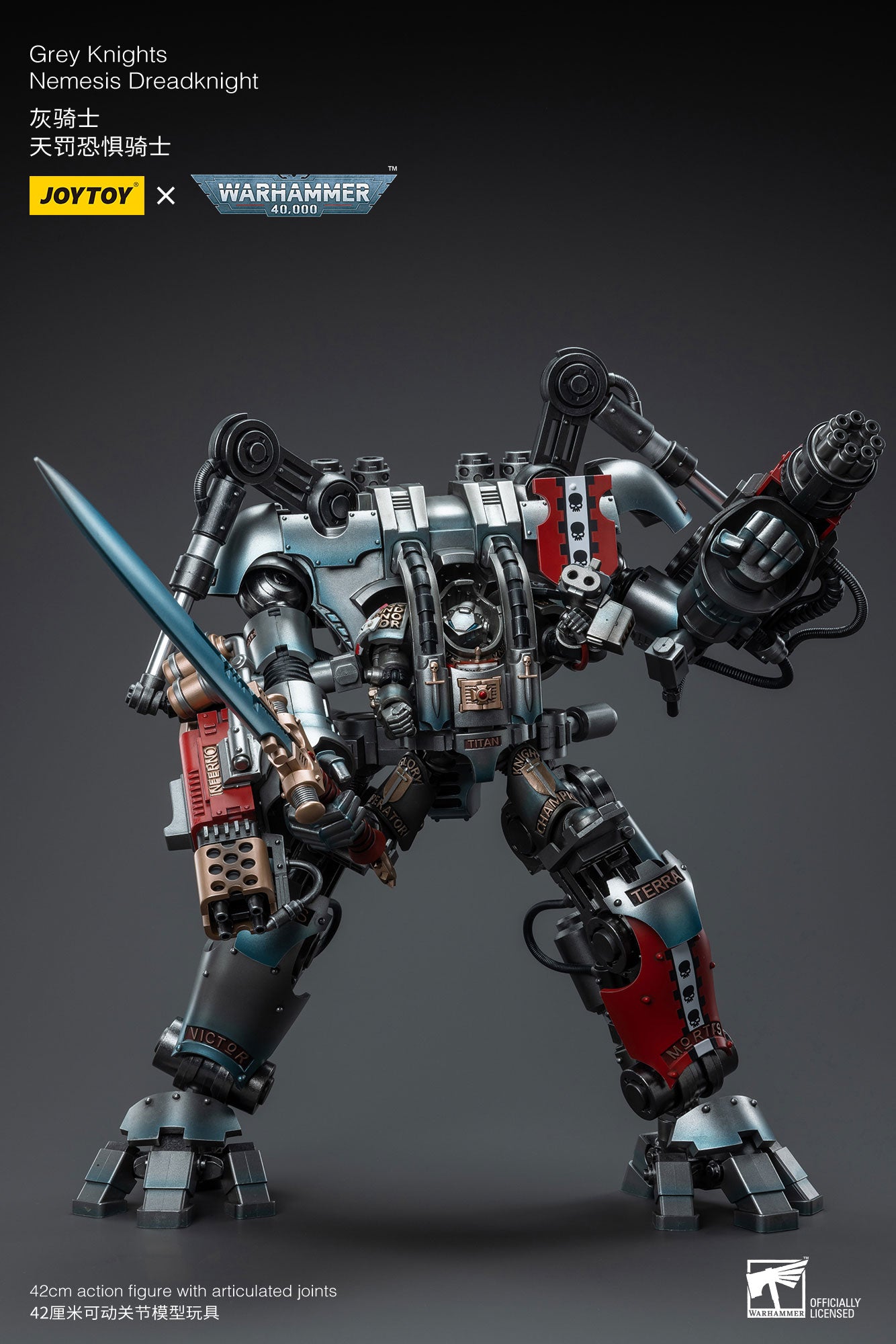 (Pre-Order) Warhammer 40K Grey Knights Nemesis Dreadknight (Including driver figures)