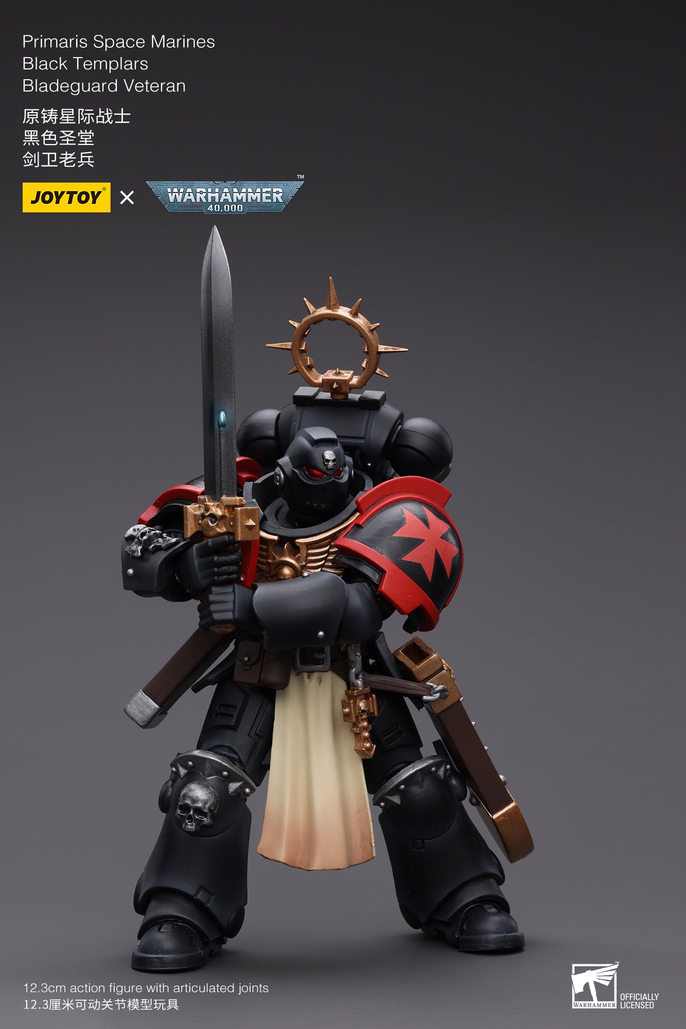 Warhammer 40K Primaris Space Marines Black Templars Bladeguard Veteran (In Stock)