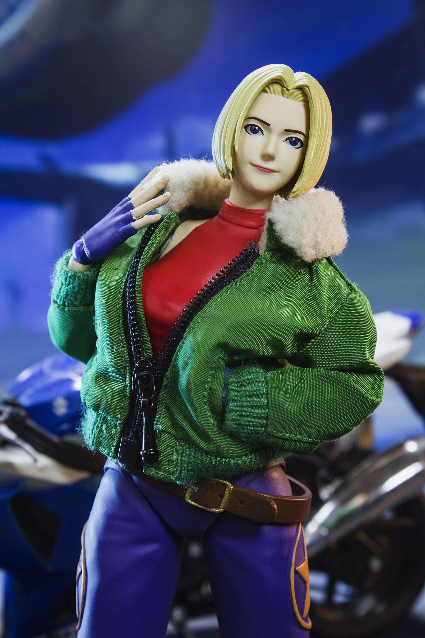 Custom 1/12 Clothing Accessories for Storm Toys Blue Mary coat 1/12
