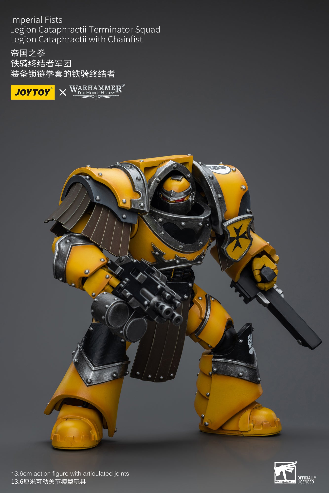 Warhammer The Horus Heresy Imperial Fists Legion Cataphractii Terminator Squad Legion Cataphractii with Chainfist (In Stock)