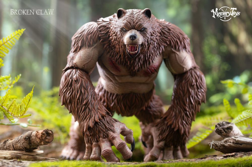 MEMORY TOYS Ancient Warrior Bear Action Figure (With Bonus Armor) (In Stock)