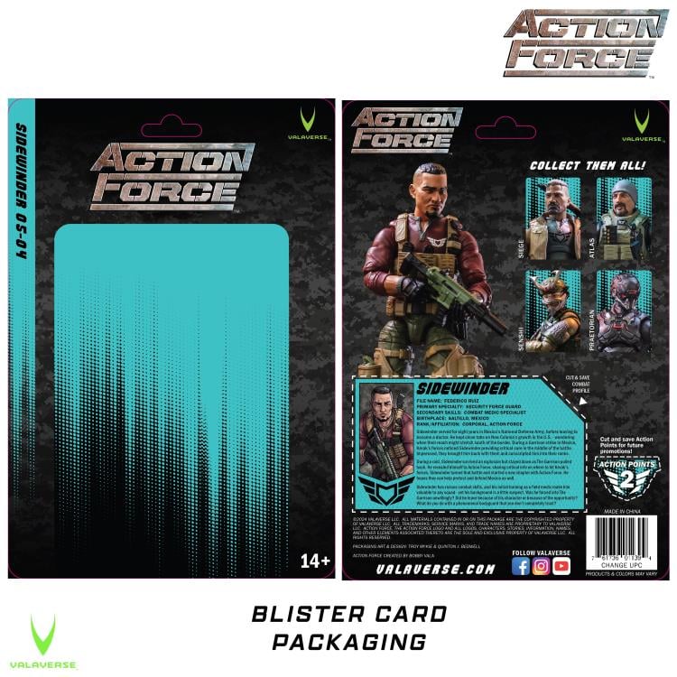 (Pre-Order) Action Force Sidewinder 1/12 Scale Action Figure - Series 5
