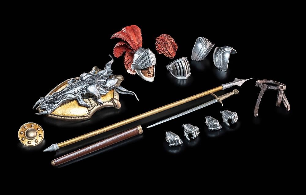 Mythic Legions Silver Knight 2 Legion Builder Action Figure