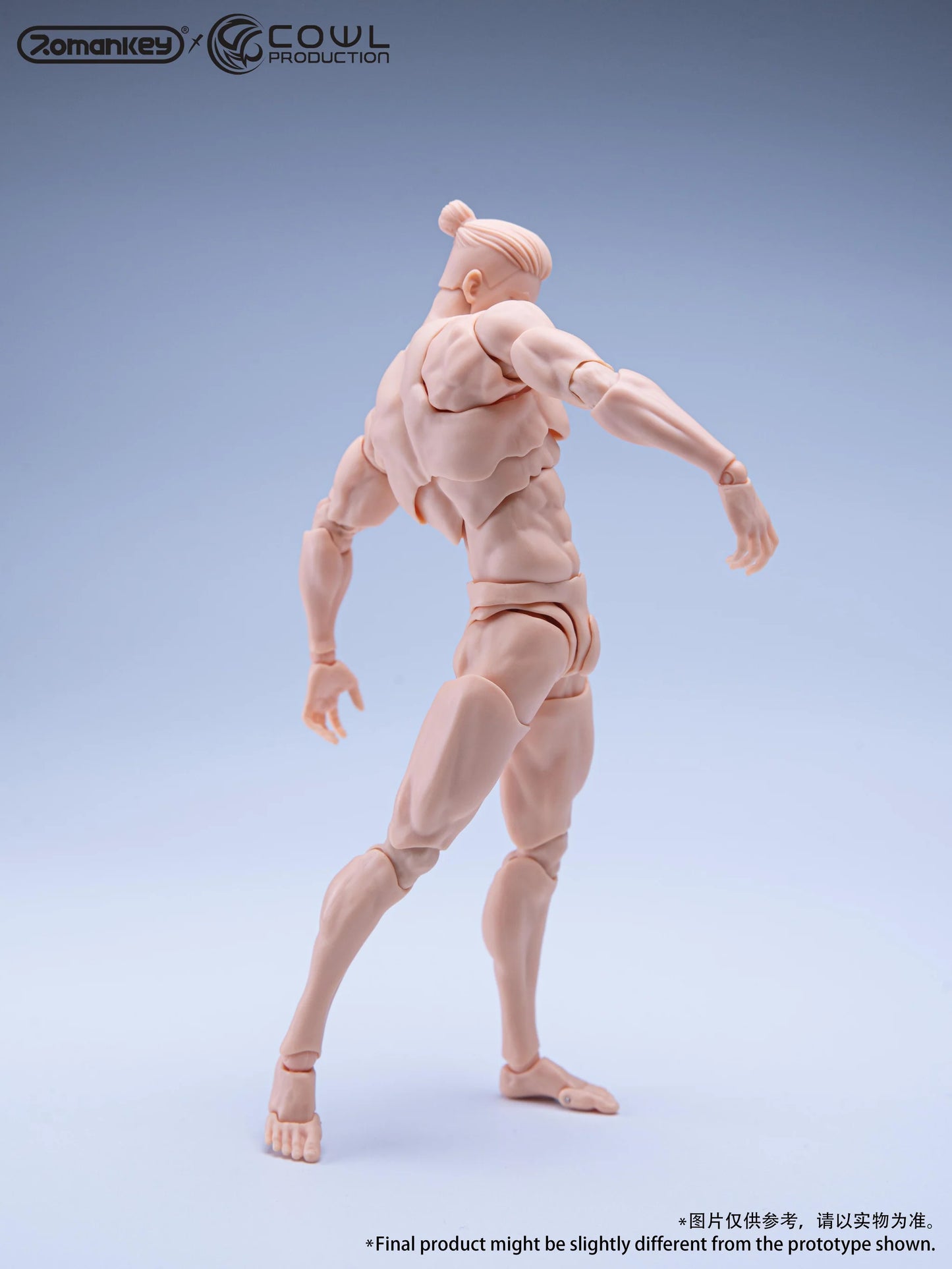 Romankey x COWL 1/12 Super Movable Male Body White, Yellow and Tan (Reissue)