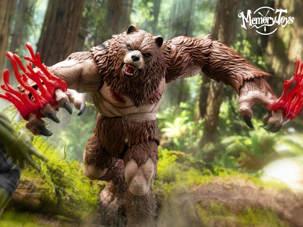 MEMORY TOYS Ancient Warrior Bear Action Figure (With Bonus Armor) (In Stock)