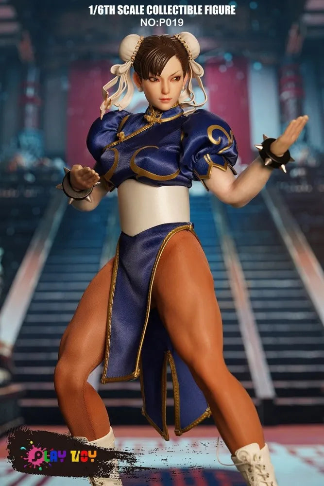 (Pre-Order) PLAY TOY 1/6 Goddess of Fighting P019 Street Fighter Chun-Li Seamless Figure