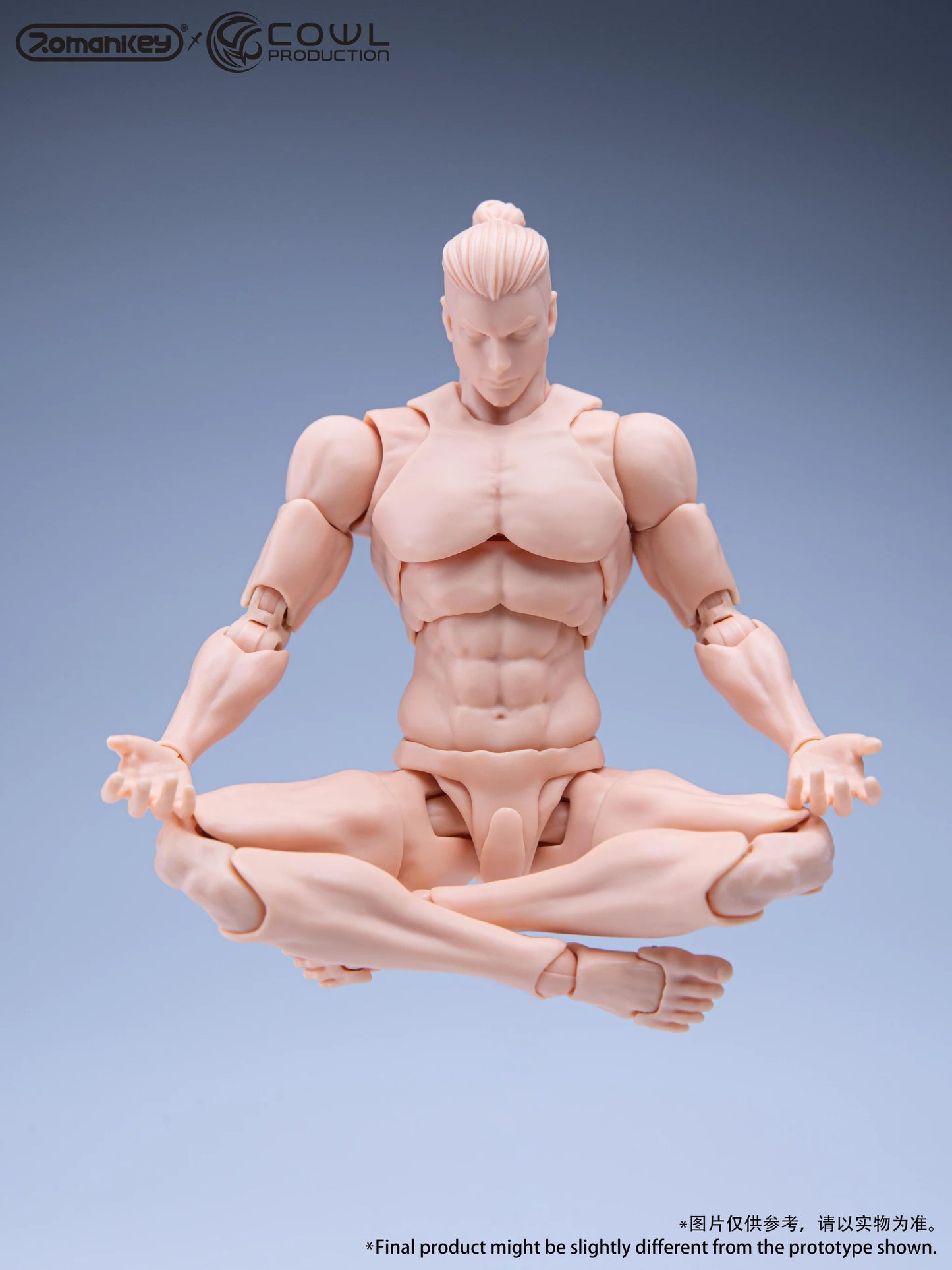 Romankey x COWL 1/12 Super Movable Male Body White, Yellow and Tan (Reissue)