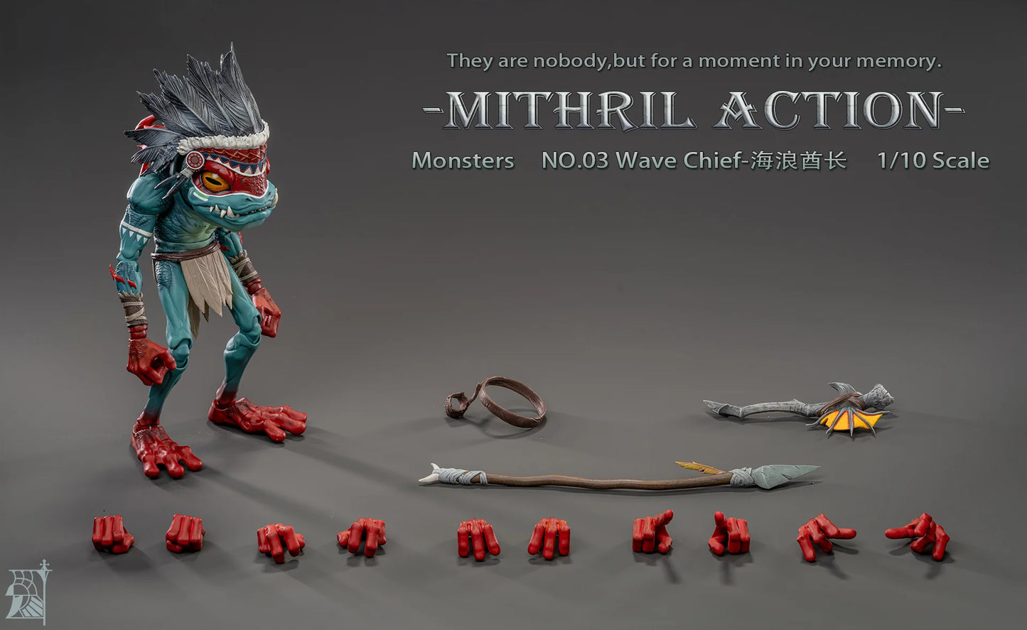 Mithril Action 1/10 Monsters 01 Defender 02 Archer 03 Chief action figure (In Stock)