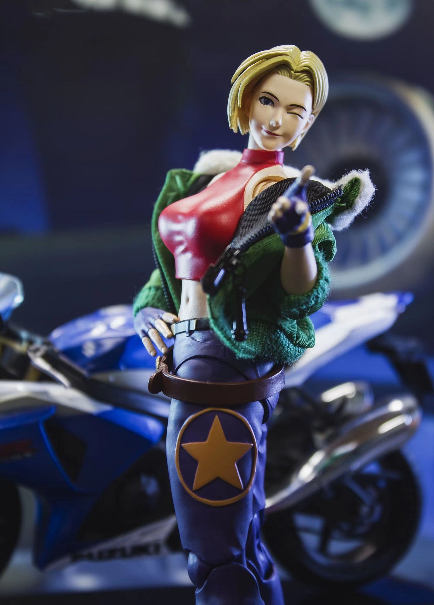 Custom 1/12 Clothing Accessories for Storm Toys Blue Mary coat 1/12
