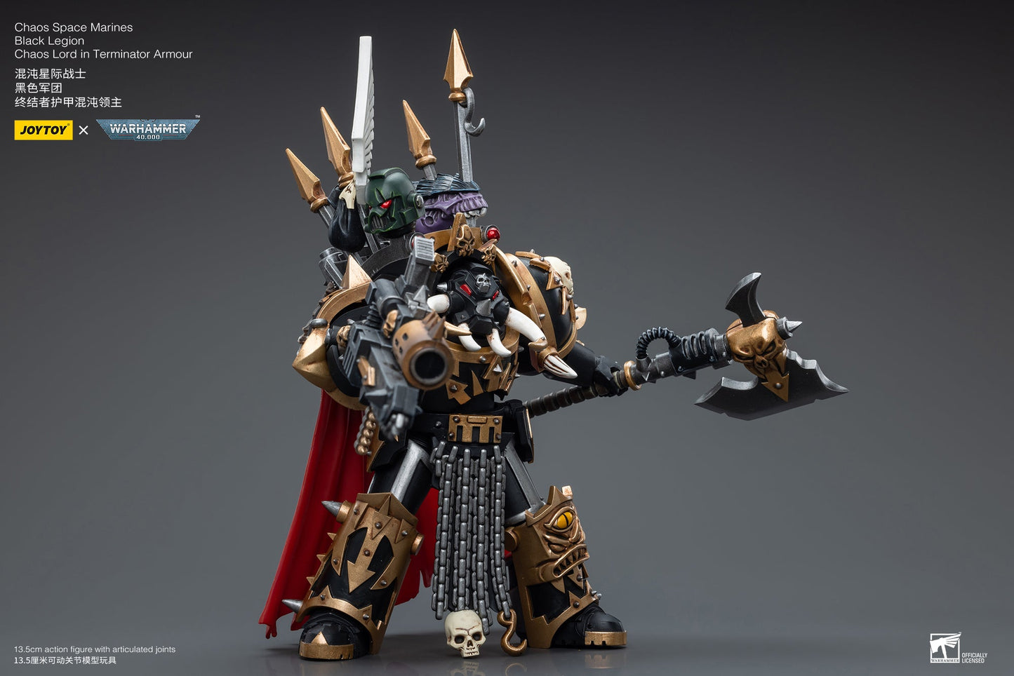 Warhammer 40K Chaos Space Marines Black Legion Chaos Lord in Terminator Armour (In Stock)