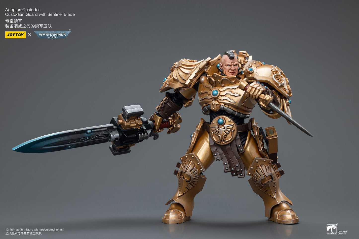 Warhammer 40K Adeptus Custodes Custodian Guard with Sentinel Blade (In Stock)