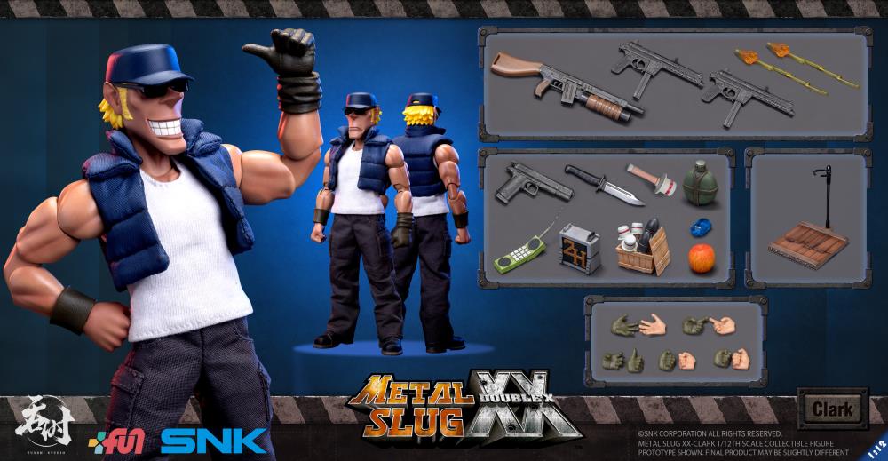 Tunshi Studio Metal Slug XX Clark Still 1/12 Scale Figure (In Stock)
