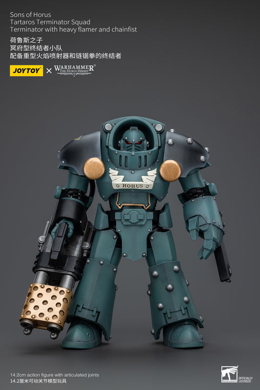 (Pre-Order) Warhammer The Horus Heresy Sons Of Horus Tartaros Terminator Squad Terminator With Heavy Flamer And Chainfist