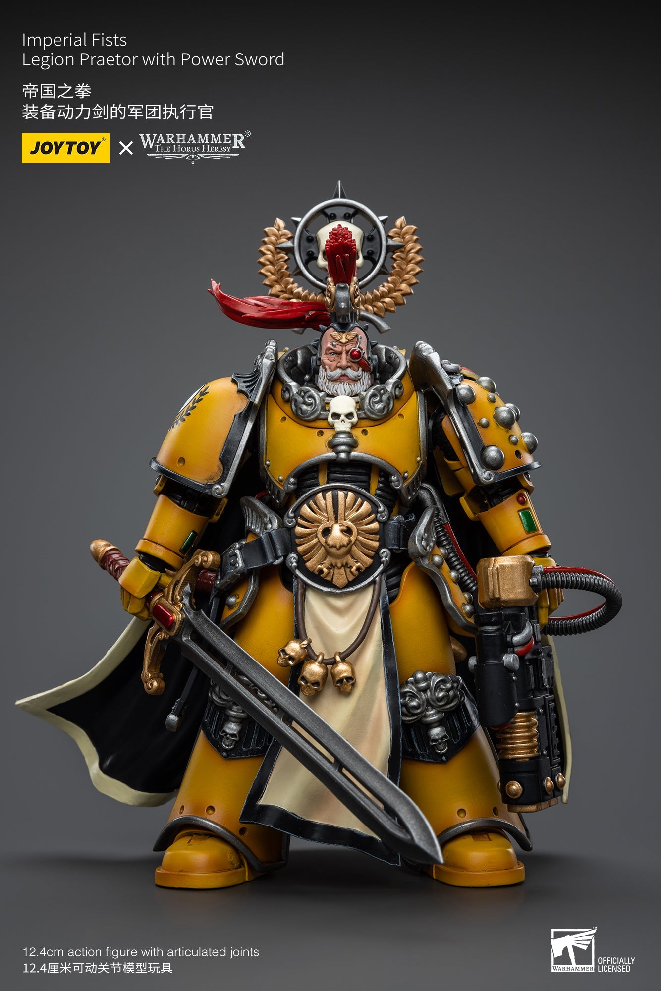 Warhammer 40K Imperial Fists Legion Praetor with Power Sword (In Stock)