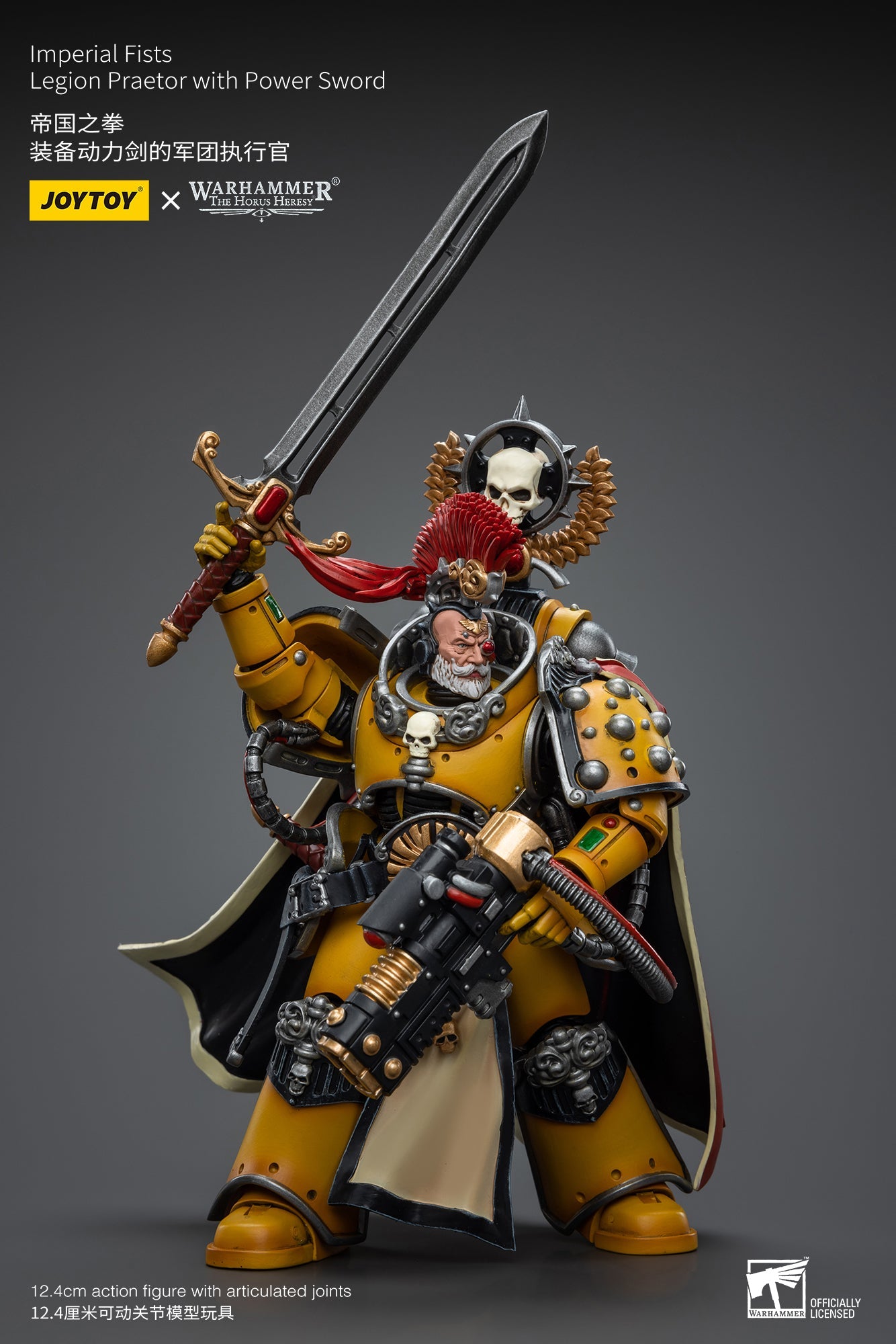 Warhammer 40K Imperial Fists Legion Praetor with Power Sword (In Stock)