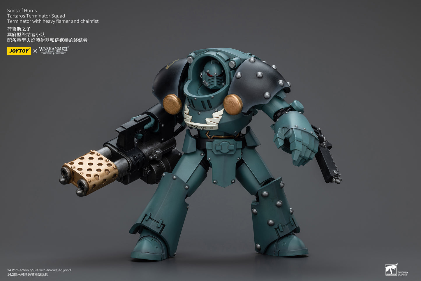 (Pre-Order) Warhammer The Horus Heresy Sons Of Horus Tartaros Terminator Squad Terminator With Heavy Flamer And Chainfist