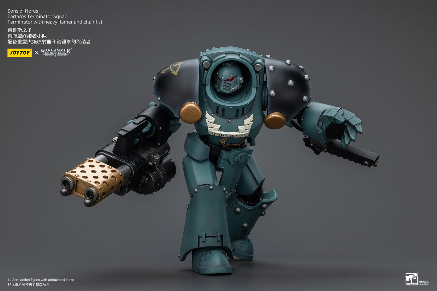 (Pre-Order) Warhammer The Horus Heresy Sons Of Horus Tartaros Terminator Squad Terminator With Heavy Flamer And Chainfist