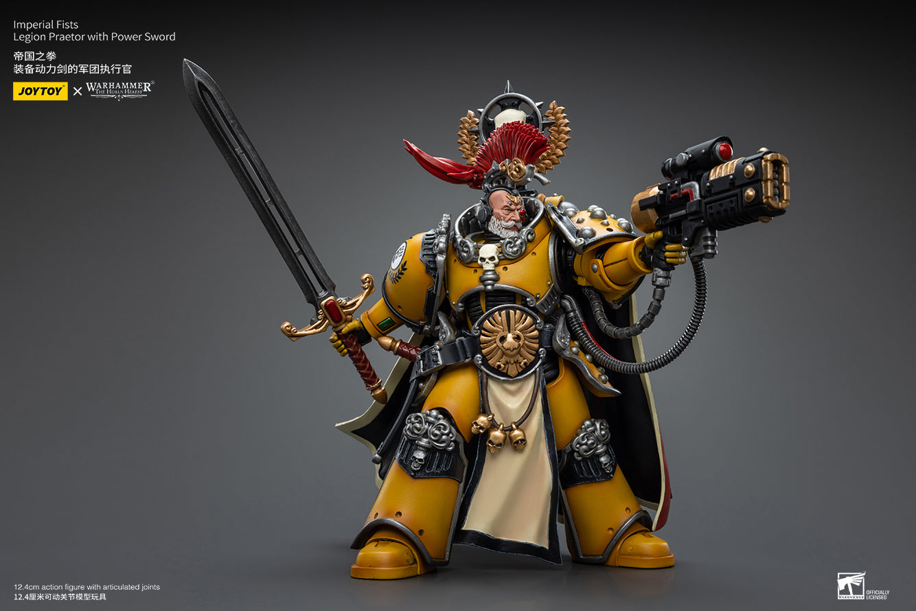 Warhammer 40K Imperial Fists Legion Praetor with Power Sword (In Stock)