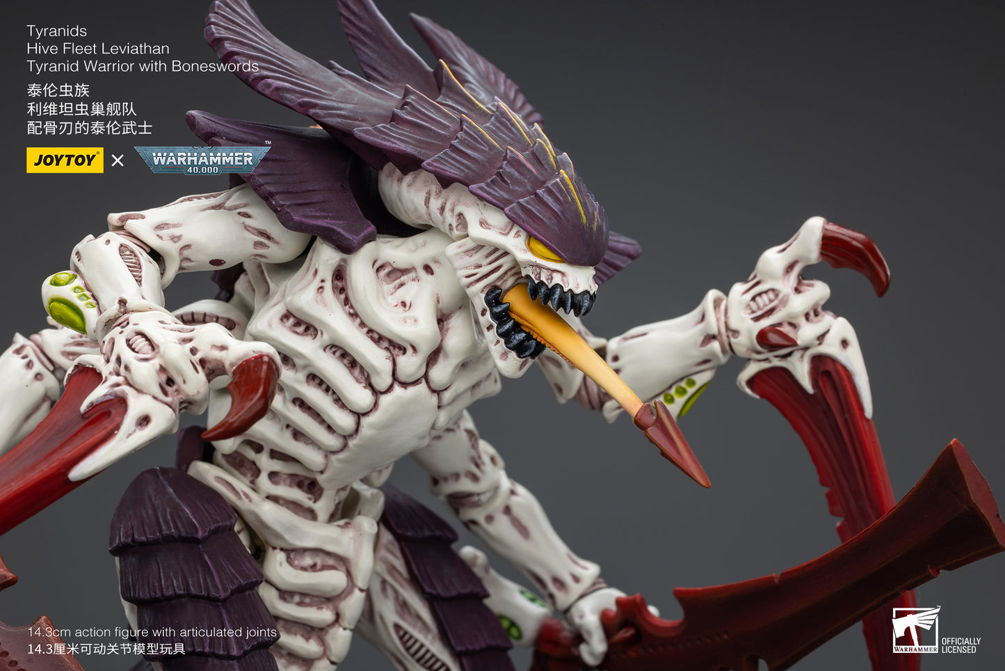 Warhammer 40k Tyranids Hive Fleet Leviathan Tyranid Warrior with Boneswords (In Stock)