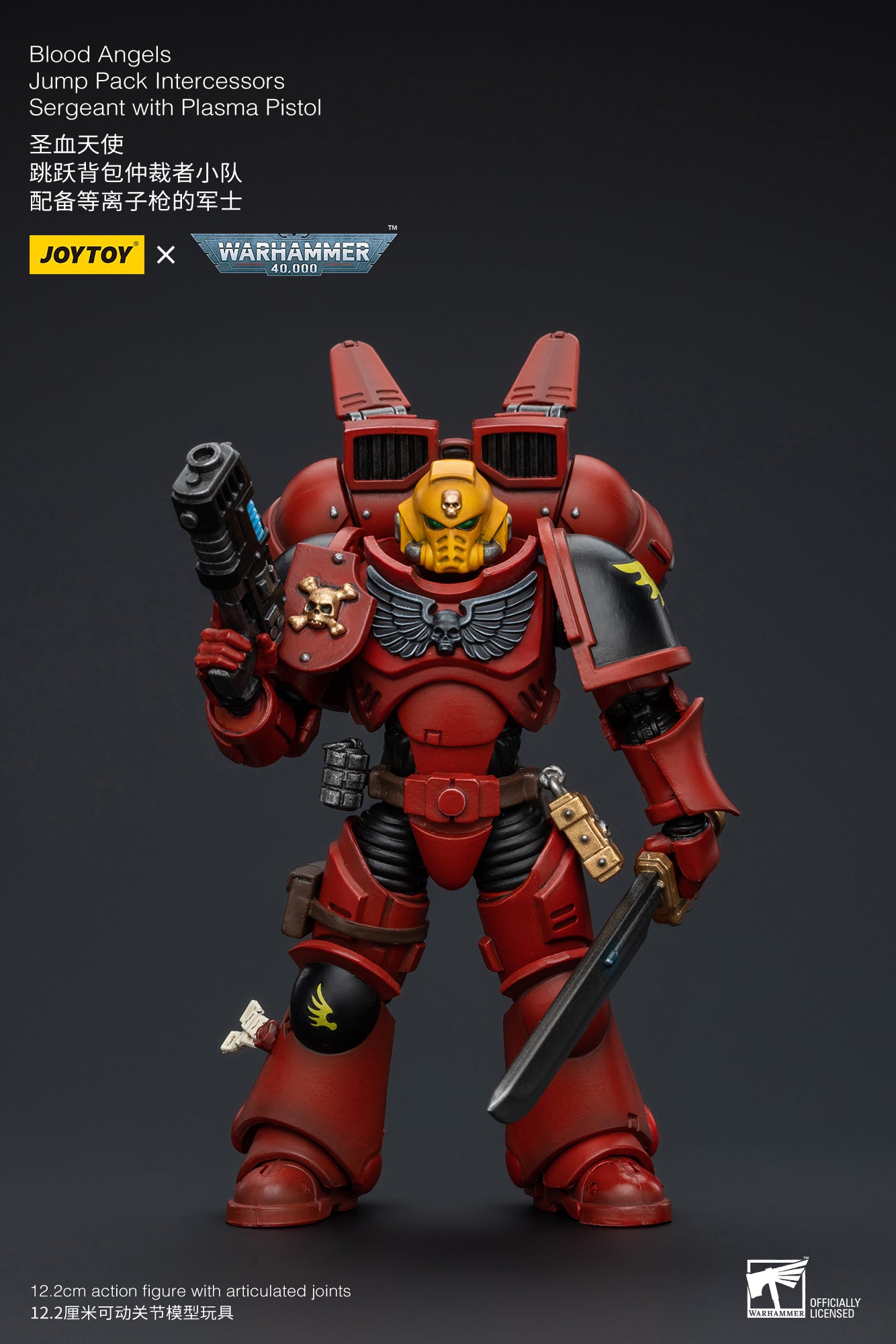(Pre-Order) Warhammer 40k Blood Angels Jump Pack Intercessors Sergeant (In Stock)
