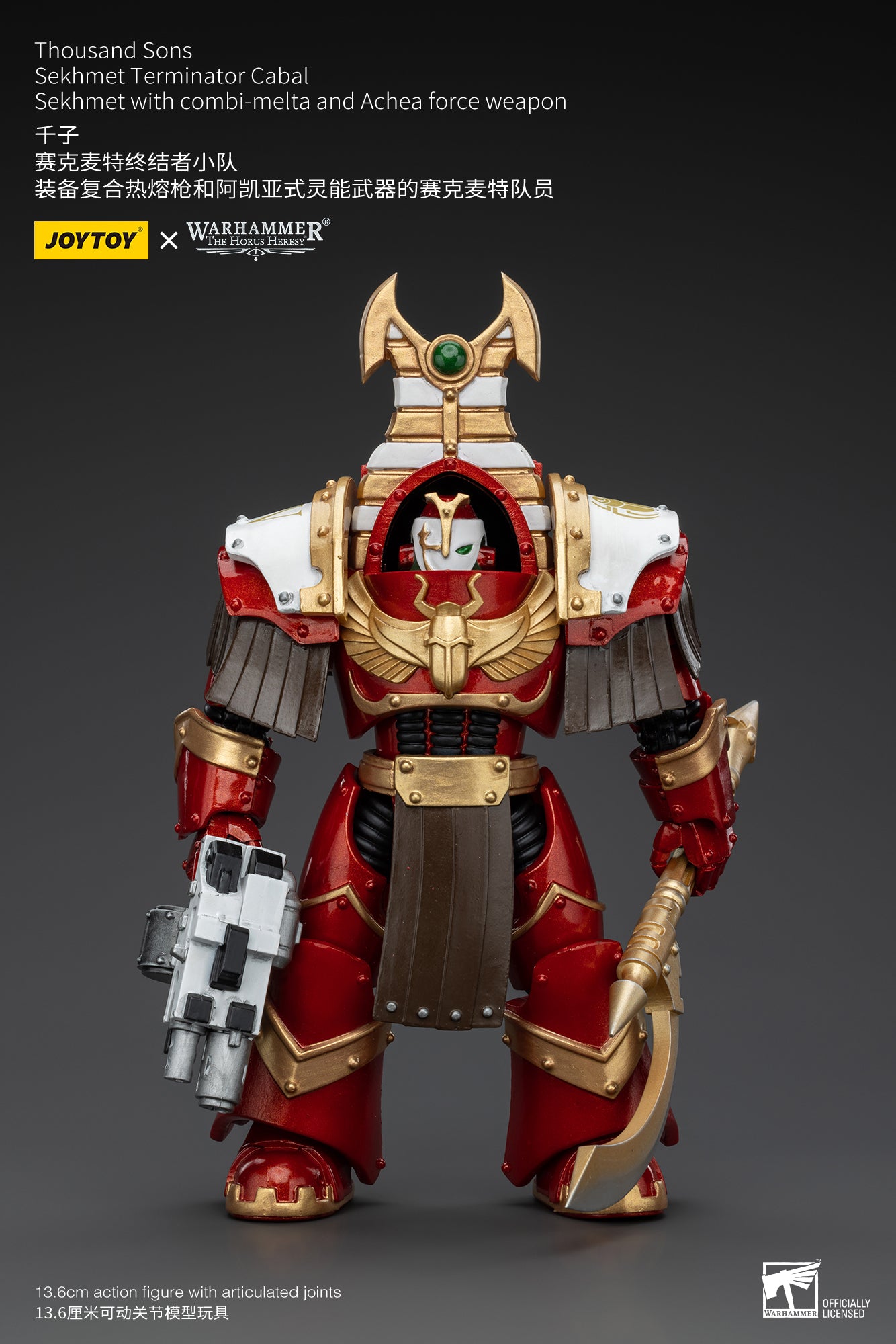 (Pre-Order) Warhammer The Horus Heresy Thousand Sons Sekhmet Terminator Cabal Sekhmet With Combi-Melta And Achea Force Weapon