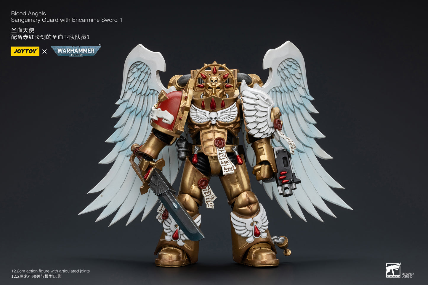 Warhammer 40k Blood Angels Sanguinary Guard with Encarmine Sword 1 (In Stock)