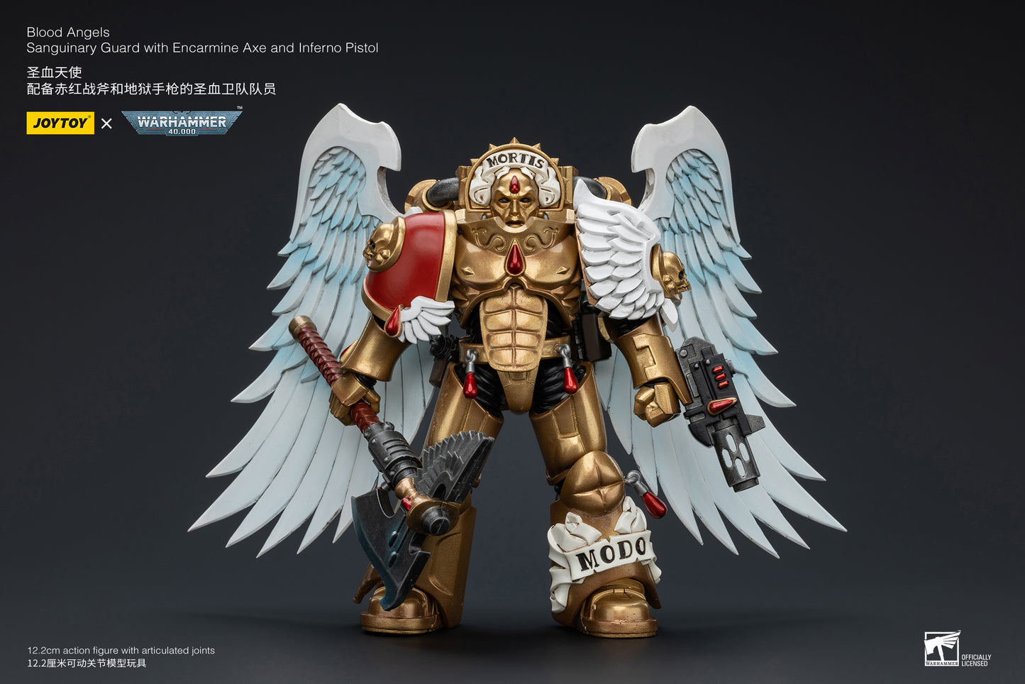 Warhammer 40k Blood Angels Sanguinary Guard with Encarmine Axe and Inferno Pistol (In Stock)