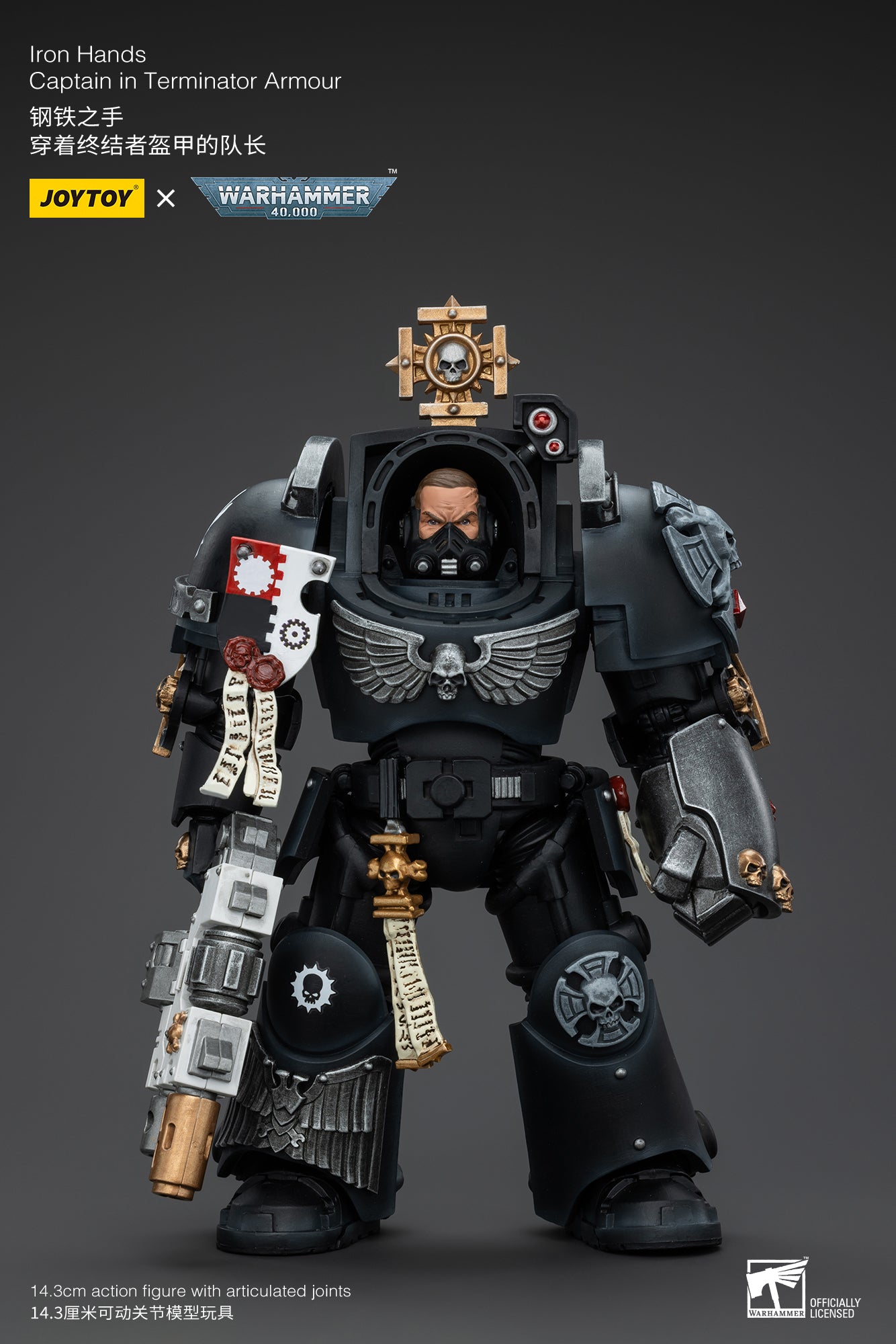Warhammer 40k Iron Hands Captain in Terminator Armour (In Stock)