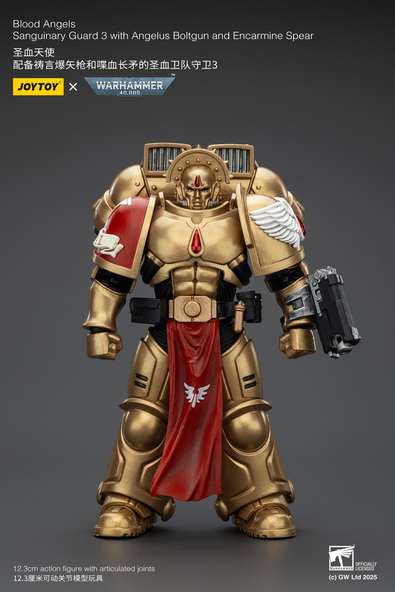(Pre-Order) Warhammer 40k Blood Angels Sanguinary Guard 3 with Angelus Boltgun and Encarmine Spear