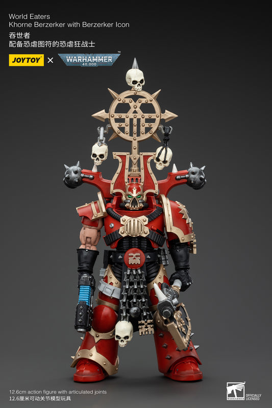 Warhammer 40k World Eaters Khorne Berzerker with Berzerker lcon (In Stock)